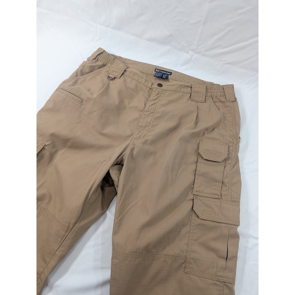 5.11 Tactical Pants Mens 38x30 Beige Tan Ripstop Utility Shooting Pockets Stryke